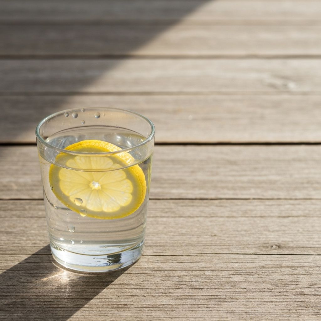 Ποτήρι νερό με λεμόνι